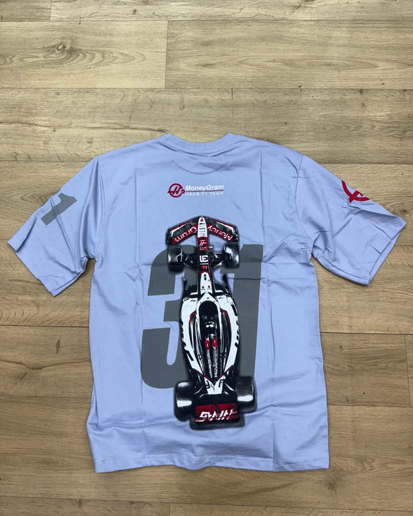 Lavender F1 Haas Graphic T-Shirt
